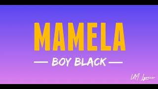 Boy Black   Mamela ( lyrics video by UM Lyrics)