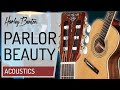 Harley benton  clf200 wn  parlor size acoustic guitar  presentation 