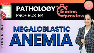 10.15 Megaloblastic Anemia 5-Minute Preview Dr. Priyanka Sachdev Pathology Prof Buster