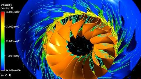 Hydraulic Turbine Simulation (2-way fluid-structure interactions with ANSYS)