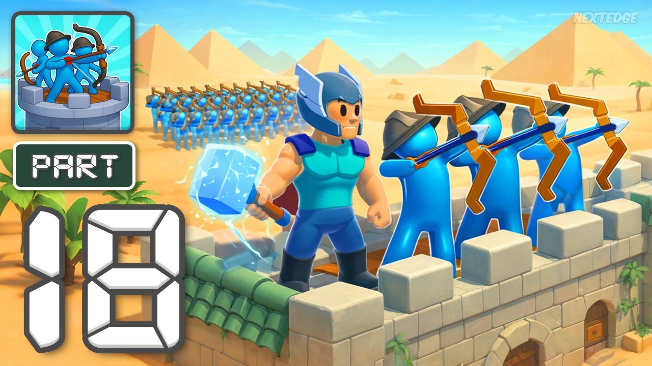 Archery Bastions: Castle War - Gameplay Walkthrough Part 18 - Arrows Break Enemy Line (iOS, Android)