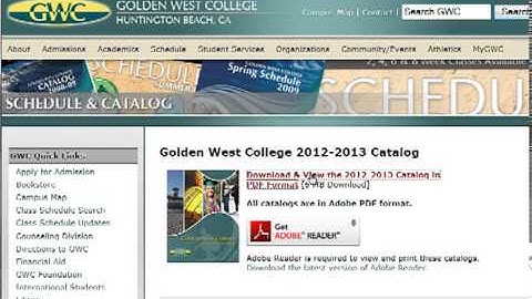 GWC Student Learning Outcomes - Finding SLO Information