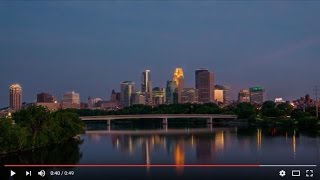 Minneapolis Skyline Sunset