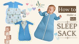Blankets? Nope. This handmade sleeping bag is how we do bedtime now! 💙👶 | DIY SLEEP SACK FOR BABIES