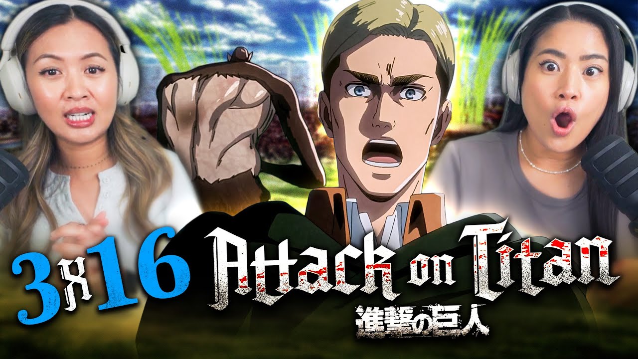 WE LOVE ERWIN 😭 Attack on Titan Season 3 Episode 16 | Reaction & Review