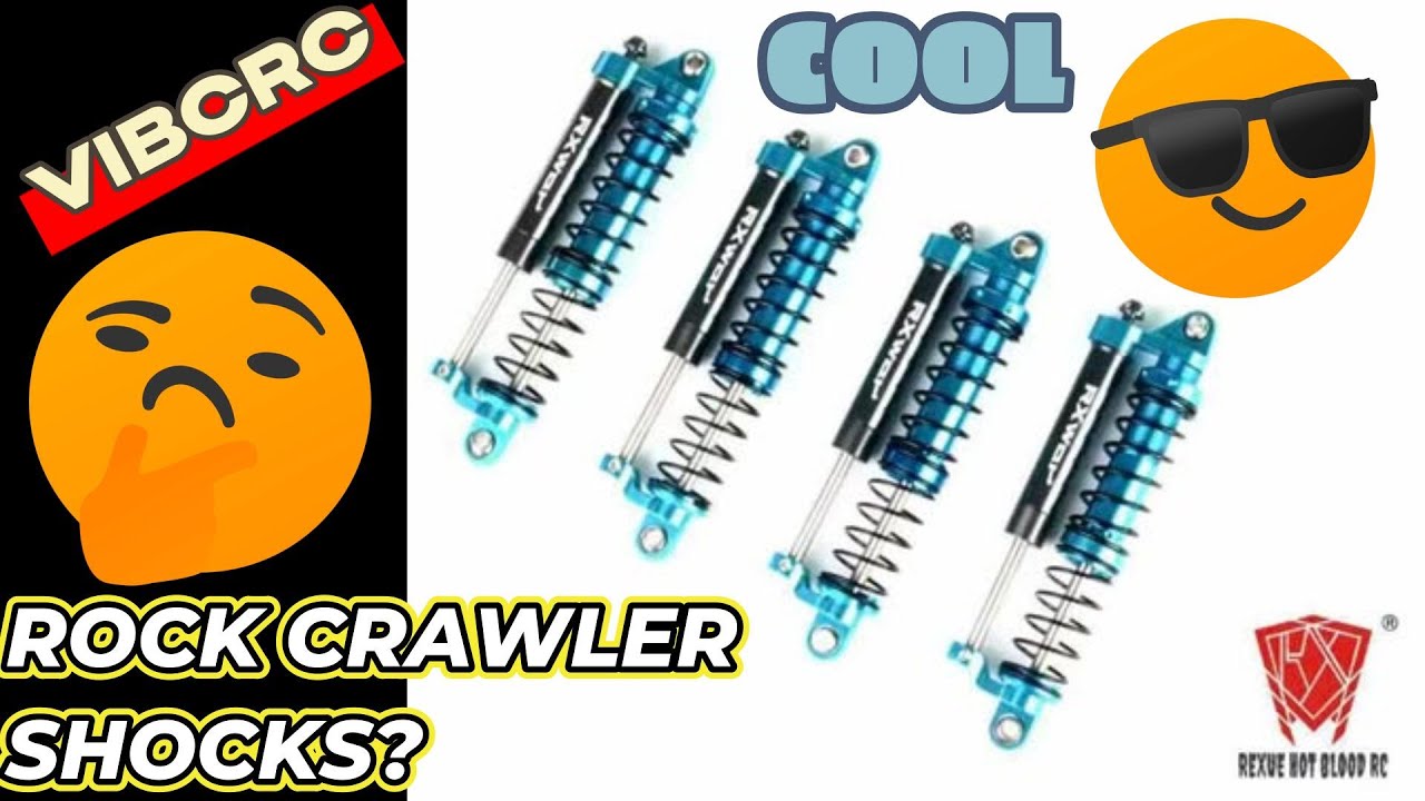 ROCK CRAWLER DUAL SHOCKS , HOT BLOOD RC RX WAR - YouTube