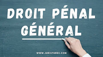 Pourquoi le droit pénal général ?