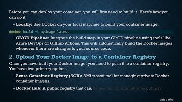 How to Pass Dockerfile or docker-compose in Azure Portal