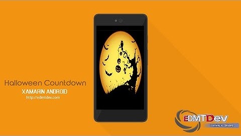Xamarin Android Tutorial - Halloween Countdown App