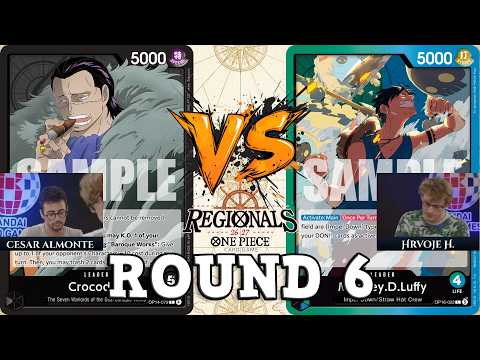 BLACK CROCODILE VS GU LUFFY | ONE PIECE CARD GAME TOULOUSE REGIONAL 2026 | ROUND 6