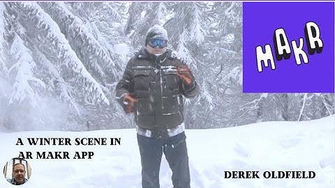 Snow Globe and Winter Scene in AR Makr for iPad