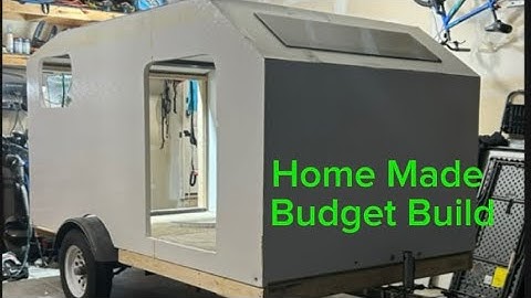 Home made teardrop camper build. Prepping floor and Tractor Supply 5x8 trailer. DIY budget build. 