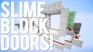 Minecraft: 3 Simple Slime Block Doors!