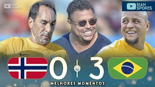 GOAL IN THE MIDDLE FIELD RONALDO, BEBETO, EDMUNDO AND + LEGENDS OF BR WIN REVENCHE AGAINST NORWAY