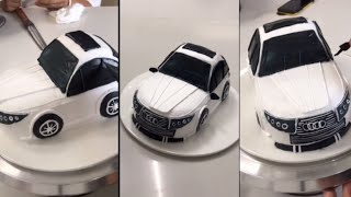 Audi Car Cake making simple method at home | Audi Car Cake | Car Birthday Cake | by WOW IDEAS