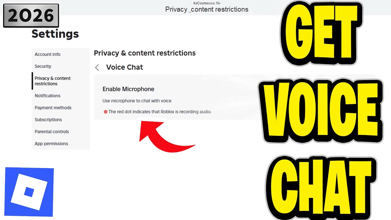 How To Get Voice Chat In Roblox 2026 YouTube 