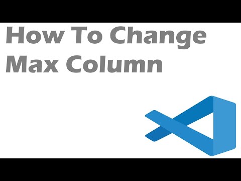 How To Change Max Column In Visual Studio Code