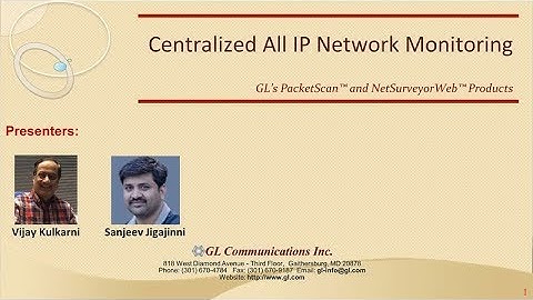 Centralized All IP Network Monitoring