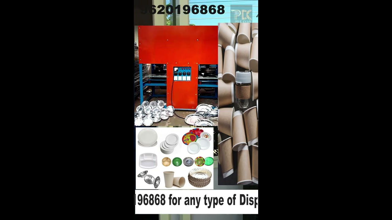 Paper Plate Manufacturing Machine & Disposable plates, cups in wholesale. Paper Cup Business
