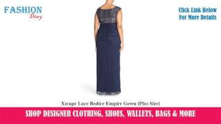 ★★★ Xscape Lace Bodice Empire Gown (Plus Size) ★★★