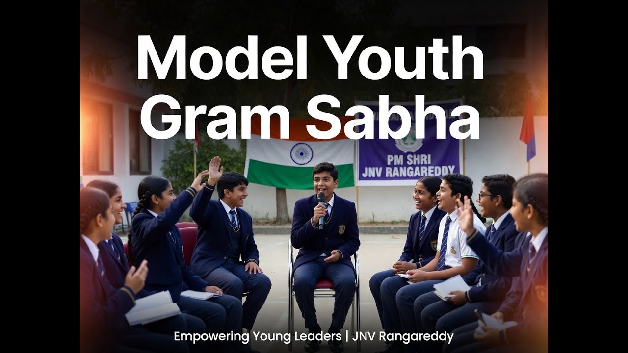 Model Youth Gram Sabha in PM SHRI JNV RANGAREDDY