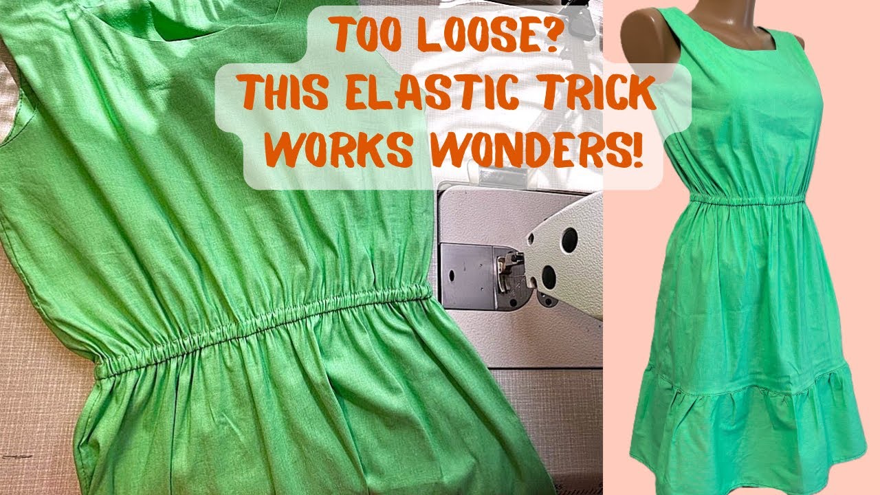 Dress + Elastic = New Look | Easy Sewing Hack!