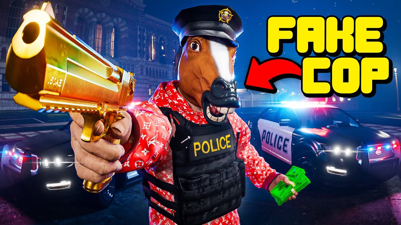 Fake Cops Beat Citizens In GTA 5 RP