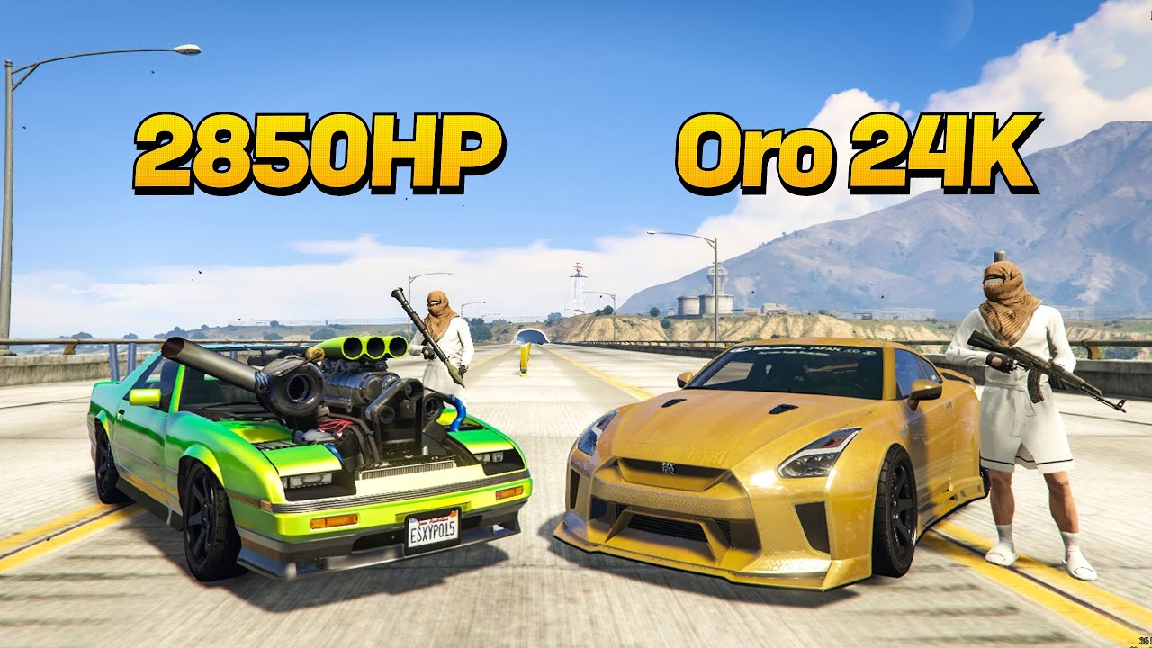 Rescatamos El GTR Dorado De Los Arabes En El Carro De 2850Hp Gta Rp