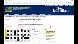 Guardian Cryptic Crossword (Friday, 26 April 2024)