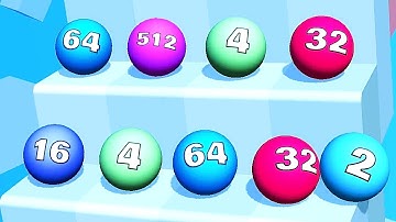 Ball Ladder 2048 ! All Levels Gameplay (1082-1086) android, ios