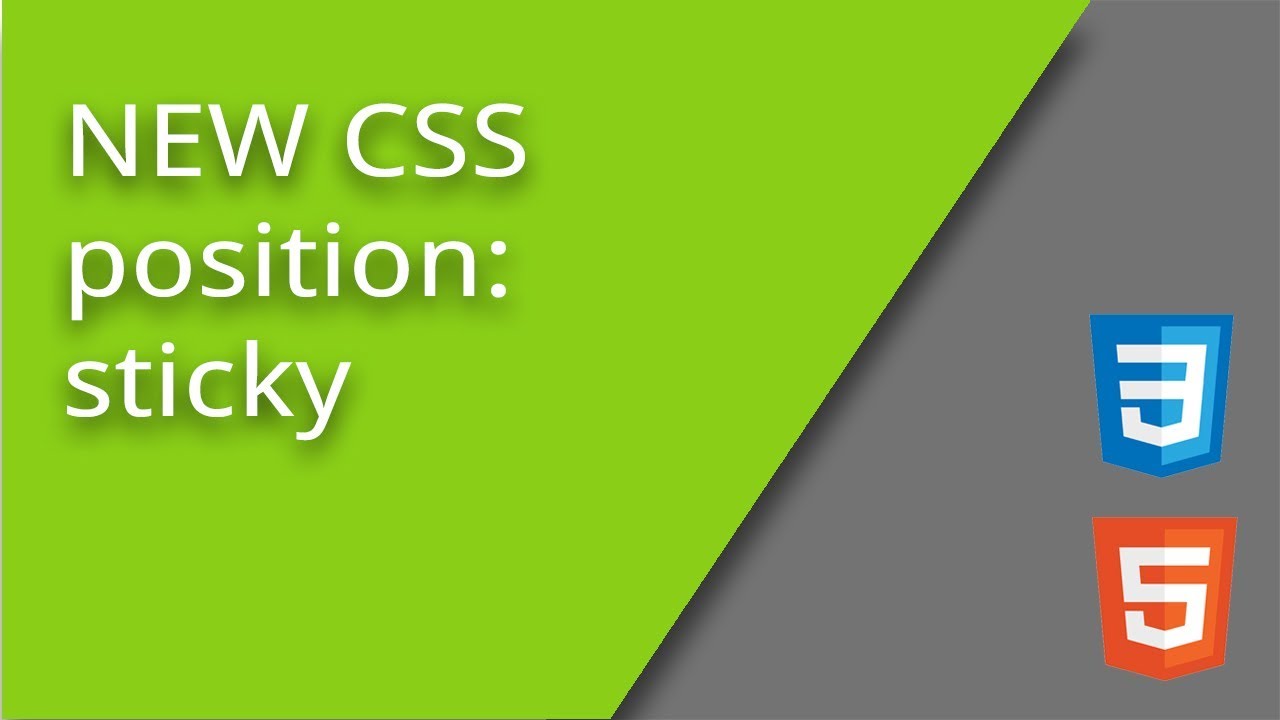 Css Position Sticky - Youtube