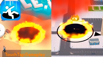 Hole.io - New Maps Update - NEW FIRE MAX SKIN & The Islands & The Future City (Ios) Черная Дыра