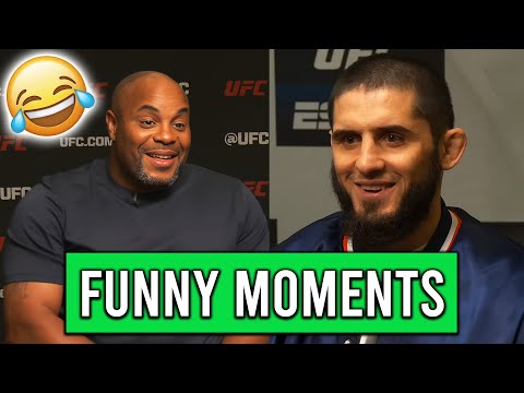 Islam Makhachev and Daniel Cormier being best friends 😂