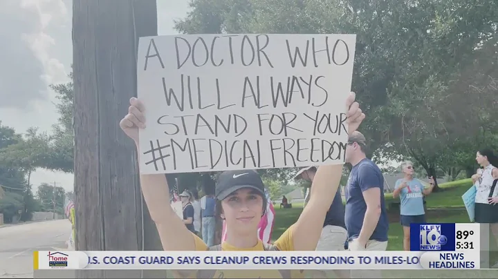 Local health care workers stage protest against vaccine