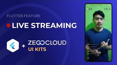 Flutter Live Streaming App with ZEGOCLOUD UIKits