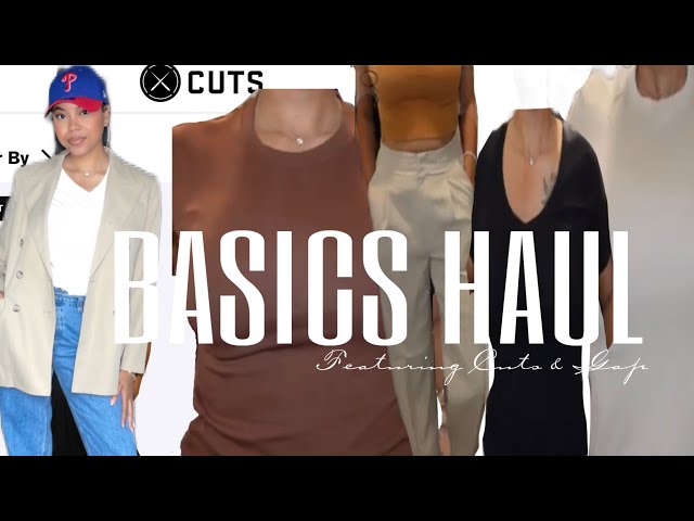 Basics Haul ft. Gap u0026 Cuts clothing | Revamping my Wardrobe class=