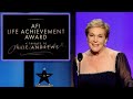 Julie andrews afi life achievement award 2022