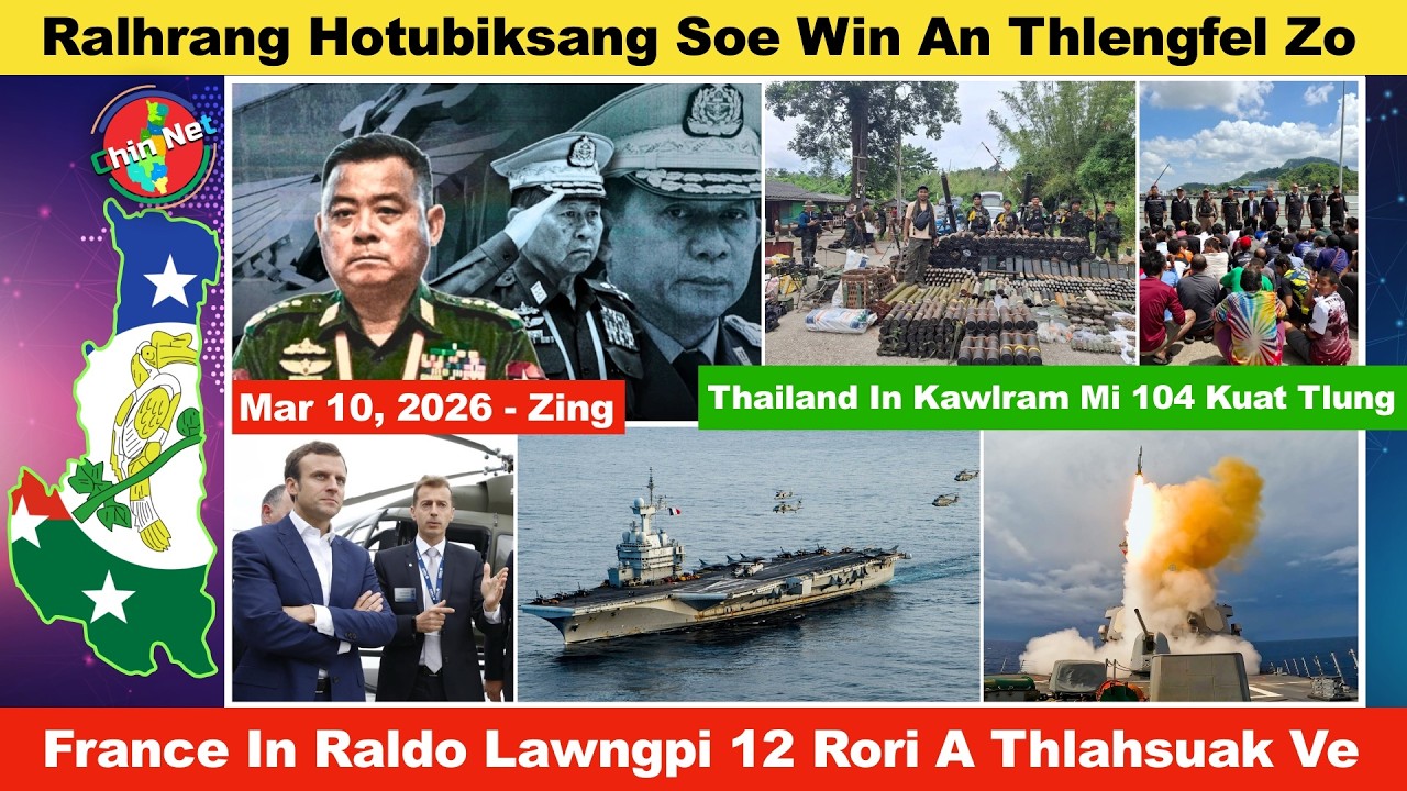 Mar 10 Zing: Ralhrang Hotubik Sangtu Soe Win An Thleng Zo. France In Raldo Lawngpi 12 A Kuat Suak