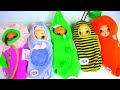 New Five Kids in Rainbow Outfits 🌈 Afternoon  Routine with Nanny Barbie!