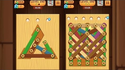 Screw Puzzle: Wood Nut & Bolt - Level 190