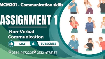 MCM301 Communication Skills assignment 1 solution spring 2024 by nadia khan online academy │mcm301VU