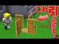 【Minecraft】このドアの閉じ込めるトラップってかかるの！？ラッキースカイウォーズ実況プレイ！