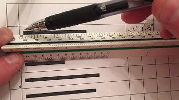How to read an architectural scale where 3/32" = 1