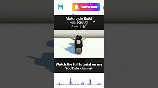 Minecraft Motorcycle Build  #minecraft #motorcycle  #minecrafttutorial #minecrafbuilds #shorts