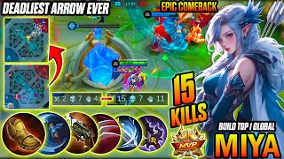 Miya Most Epic Comeback Ever From Zero to Hero | MLBB GAMEPLAY | - Build Top 1 Global Miya ~ MLBB