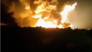 THE PAYBACK: UKRAINE HITS RUSSIAN AMMO WAREHOUSE IN A MASSIVE EXPLOSION || 2022