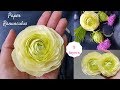 Crepe paper flowers, How to make Paper Ranunculus from crepe paper