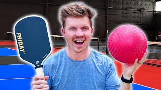 We Played Pickleball with a Dodgeball!