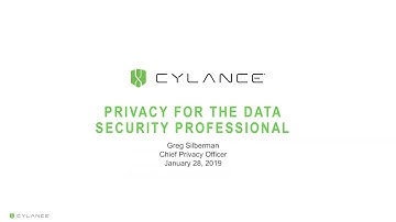 Webinar: Privacy for the Data Security Professional