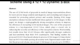 A New 12 Bit Chaotic Image Encryption Scheme Using a 12 × 12 Dynamic S Box